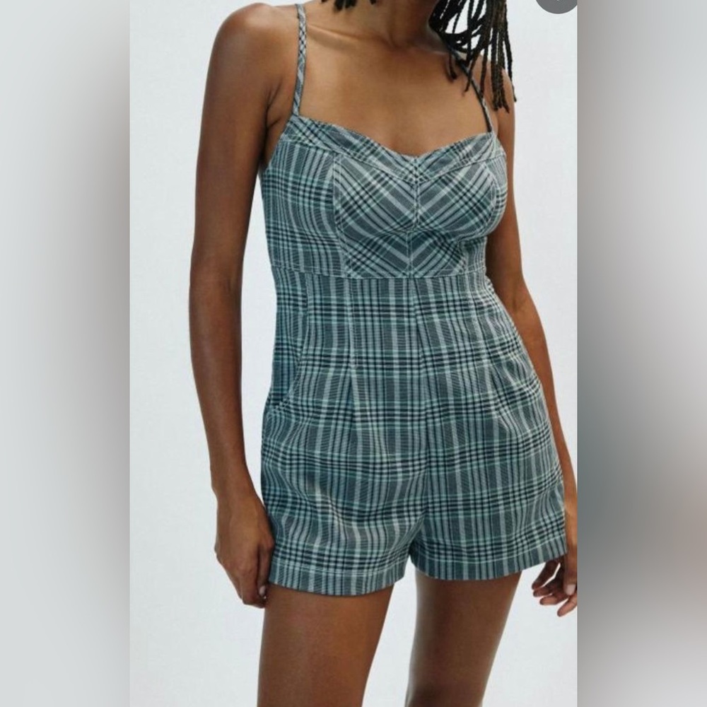 Urban Outfitters Plaid Romper
